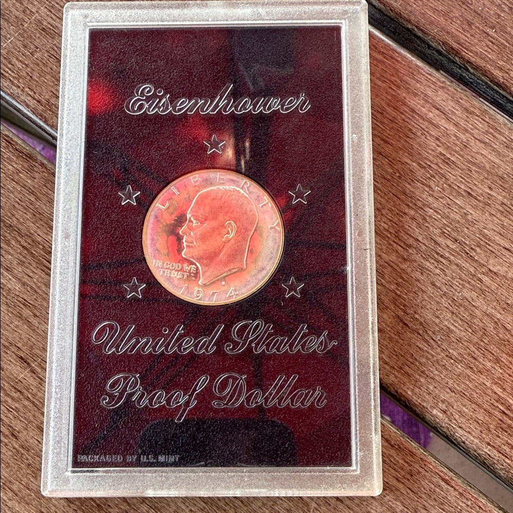 Eisenhower  1974 United States Proof Dollar Coin